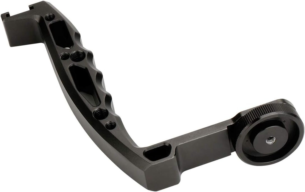 DH03 Handheld Gimbal Grip with Cold Shoe for Mounting Monitors, Microphones, LED Light etc Compatible with DJI Ronin-S, Ronin SC 2, Zhiyun Weebill LAB, Crane 2, Plus, Moza Air Mini Dual Grip