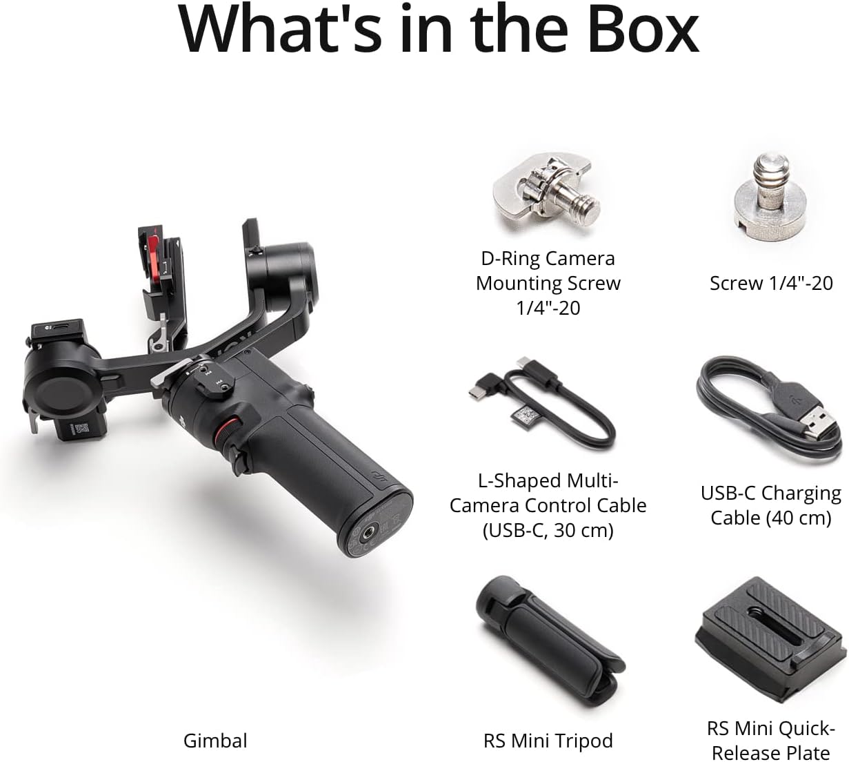 DJI RS 3 Mini, 3-Axis Gimbal Stabilizer for Cameras Canon/Sony/Panasonic/Nikon/Fujifilm, 2 kg (4.4 lbs) Tested Payload, Camera Stabilizer, Camera Gimbal with Native Vertical Shooting