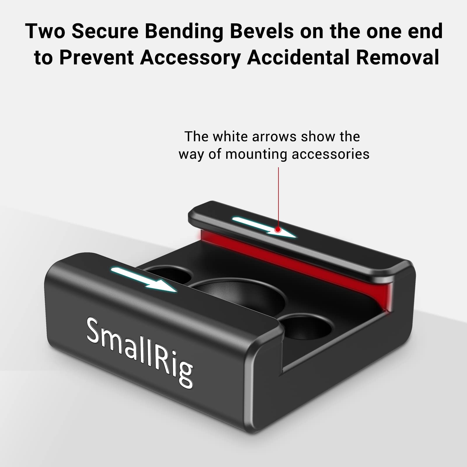 SmallRig Cold Shoe Mount (2pcs Pack) with 1/4"-20 Thread for Camera Cage Flash LED Monitor Microphone - 2060