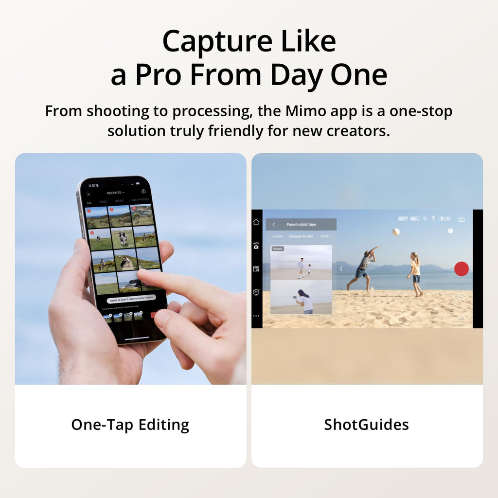 DJI Osmo Mobile 7 Gimbal Stabilizer for iPhone, Android, Built-in Tripod, Ultra-Light, Comfortable Grip, 3-Axis Phone Gimbal, ActiveTrack 7.0, ShotGuides, One-Tap Edit, 10hrs Use, Phone Charging