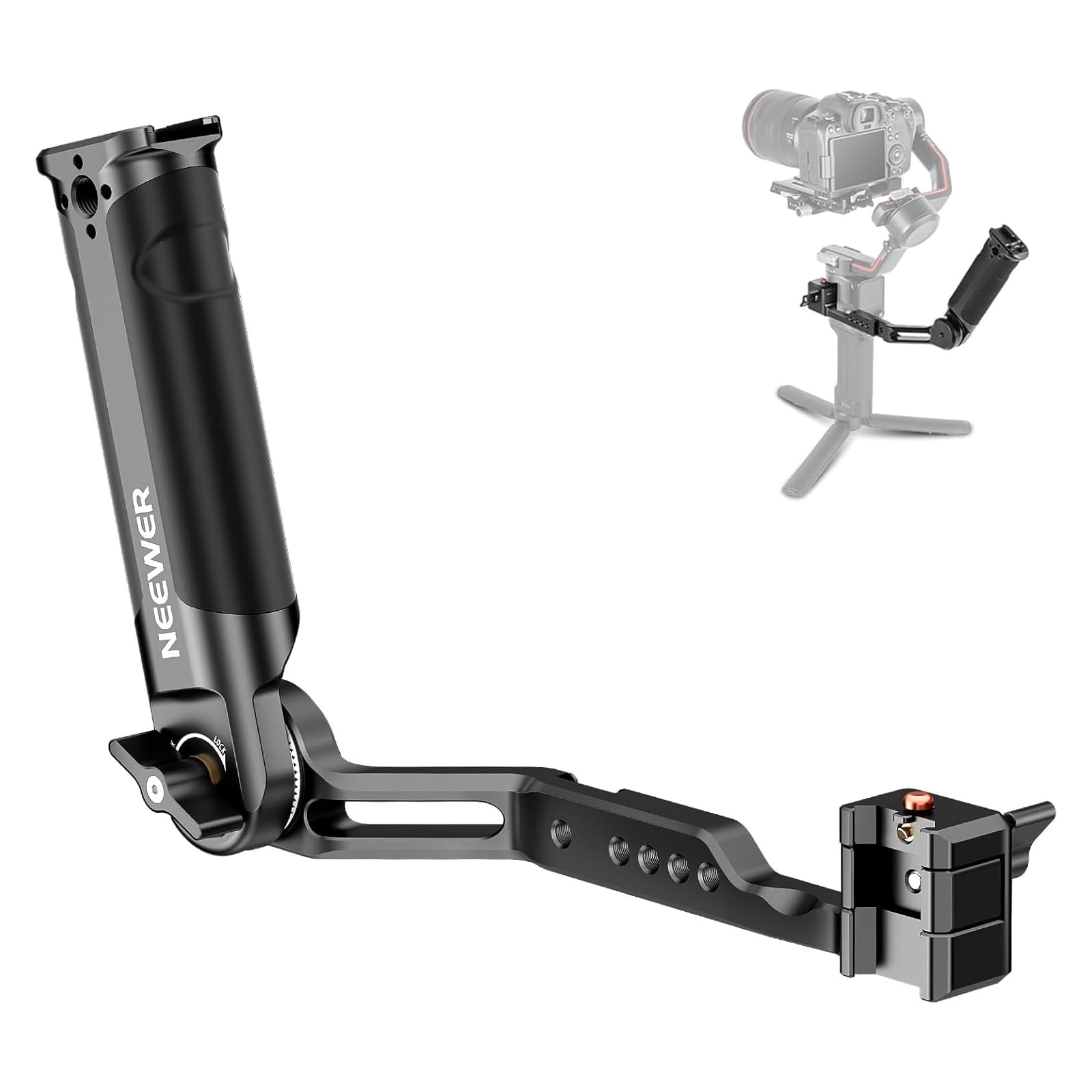 NEEWER Adjustable Sling Handle Grip Compatible with DJI Ronin RS4 RS3 Mini RS 3 Pro RS 2 RSC 2 Gimbal Stabilizer for Low Angle Shot, Max Load 13.2lb, ST49
