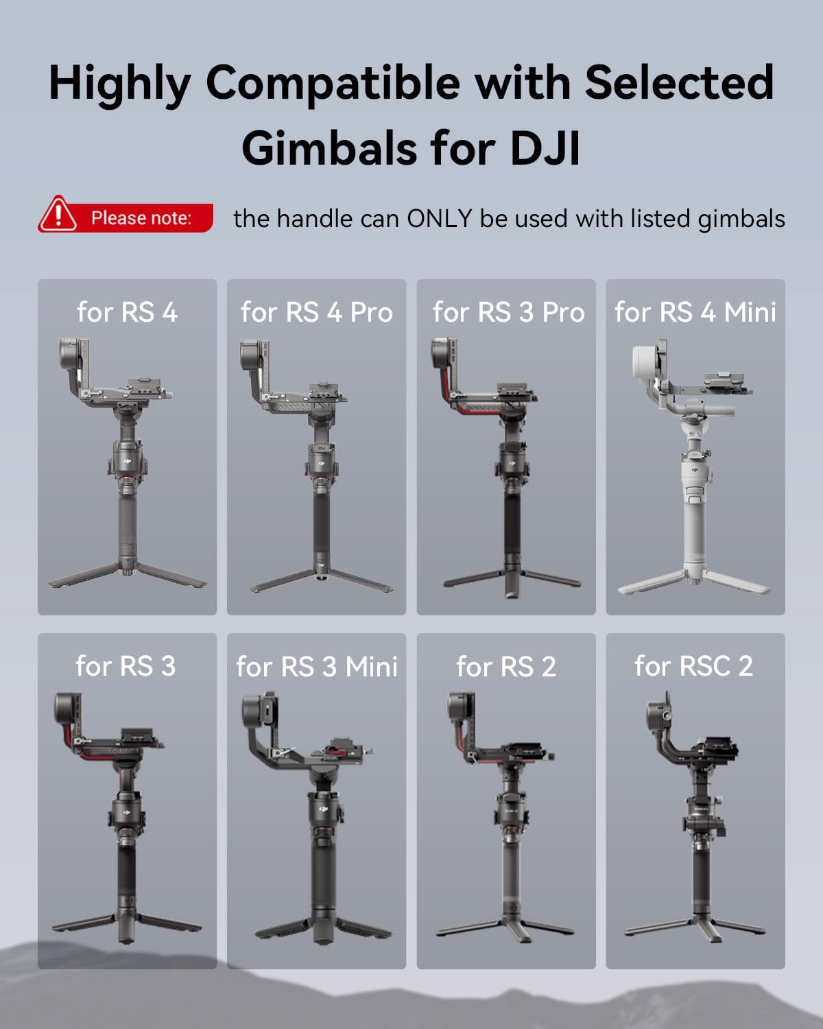 SmallRig Adjustable Sling Handgrip Gimbal Sling Handle for DJI RS 4 Mini, RS 4, RS 4 Pro, RS 3 Mini, RS 3, RS 3 Pro, RS 2, RSC 2, 17.6lb Load, Ergonomic Grip for Low Angle Shots, w/QD Socket