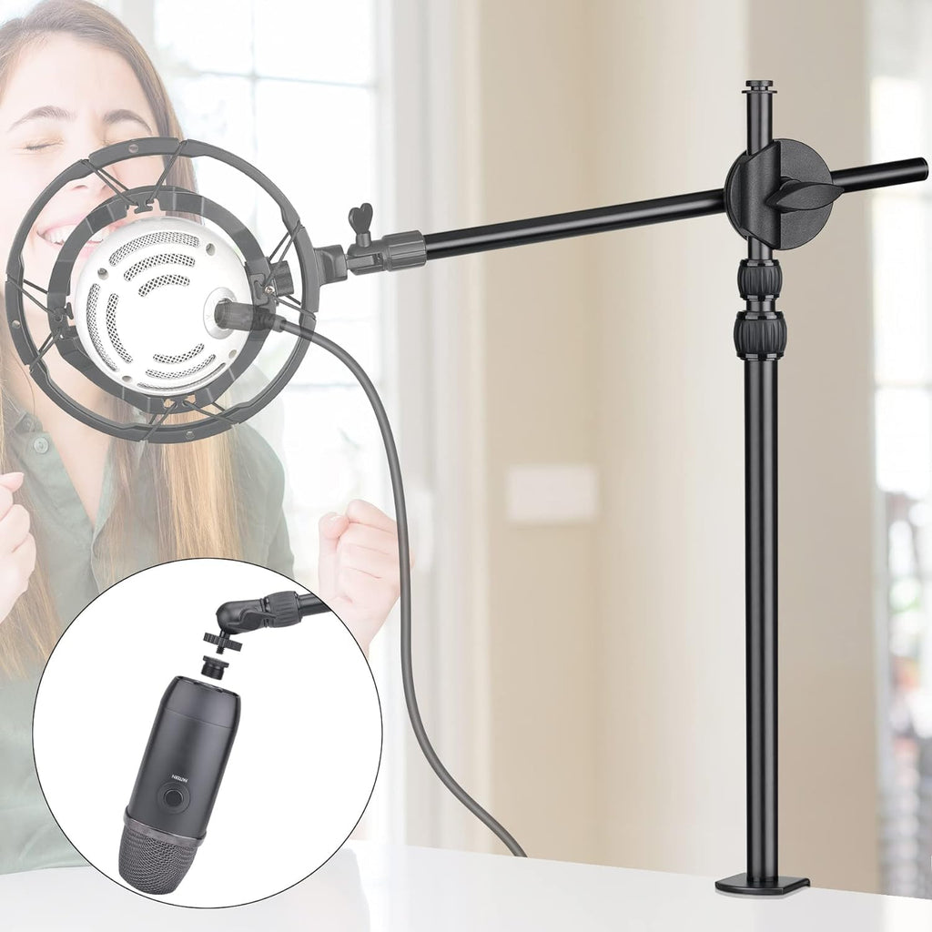 2in1 Ergonomic Portable Action Camera+Smartphone SYN Hand Grip Stabilizer Combo Mount Video Vlogging Rig Holder Kit for GoPro iPhone Interview Travel YouTube Tiktok Streaming-Mic+Light Adapter
