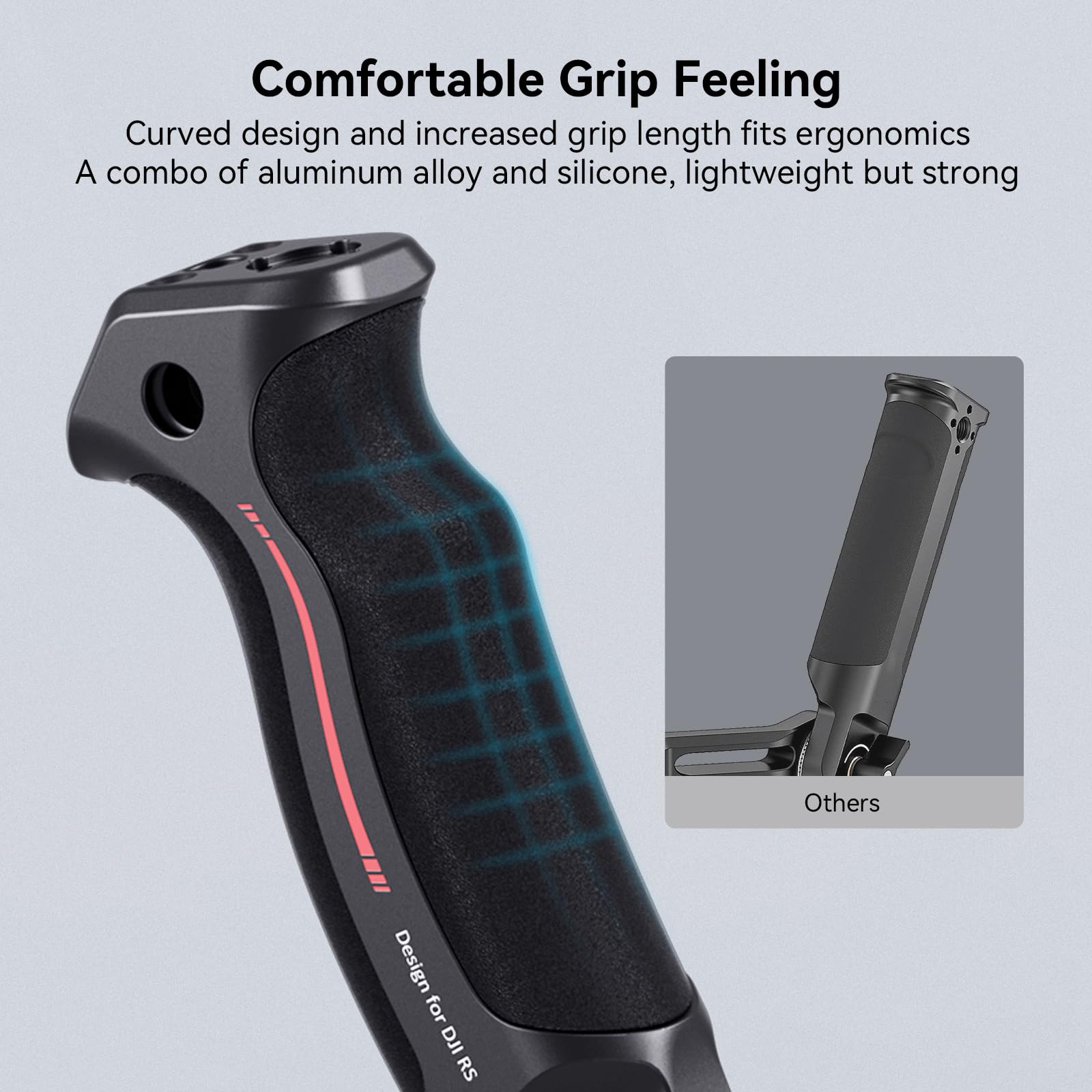 SmallRig Adjustable Sling Handgrip Gimbal Sling Handle for DJI RS 4 Mini, RS 4, RS 4 Pro, RS 3 Mini, RS 3, RS 3 Pro, RS 2, RSC 2 Stabilizer, 13.2lb Load, Ergonomic Grip for Low Angle Shots