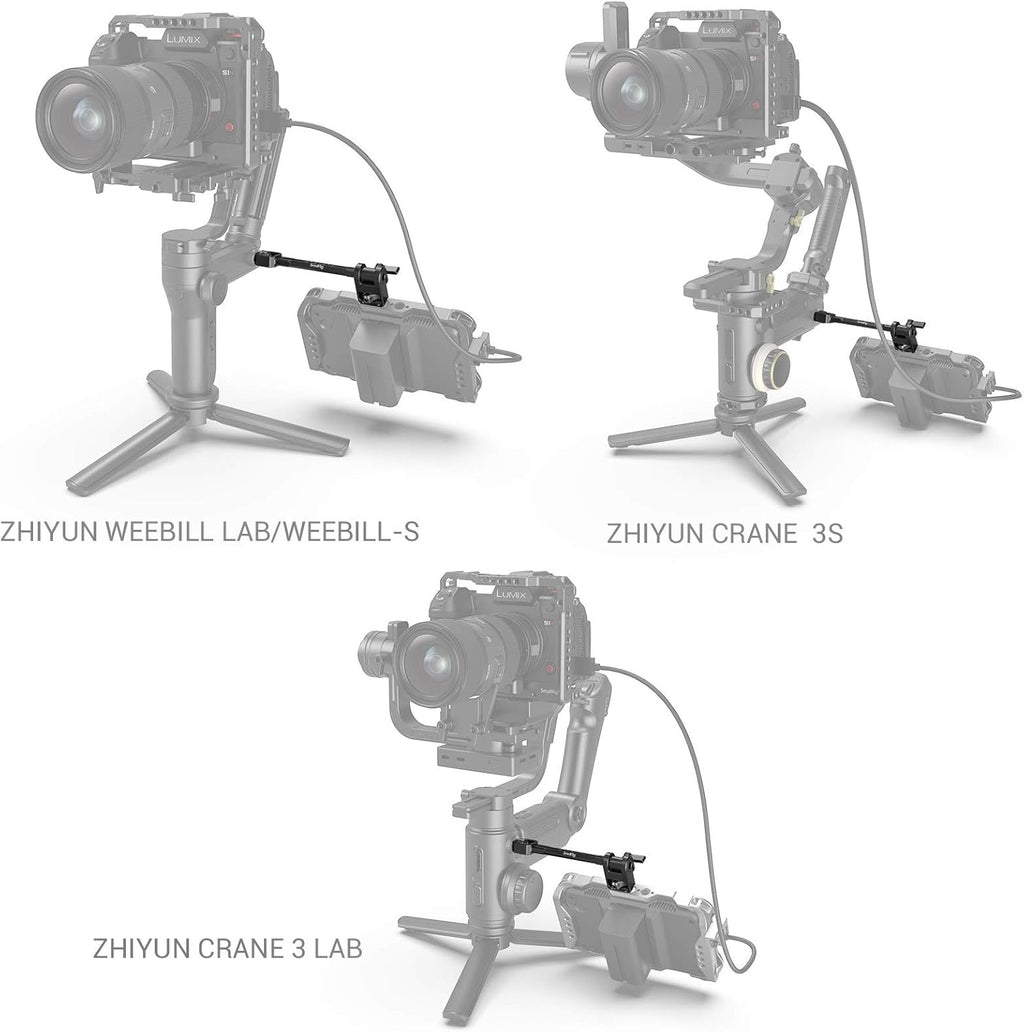 SMALLRIG Adjustable Camera Monitor Mount for DJI Ronin-S/Ronin-SC & ZHIYUN Crane 2S/Crane 3/3S/WEEBILL-S & MOZA AirCross 2 Gimbals - 2889