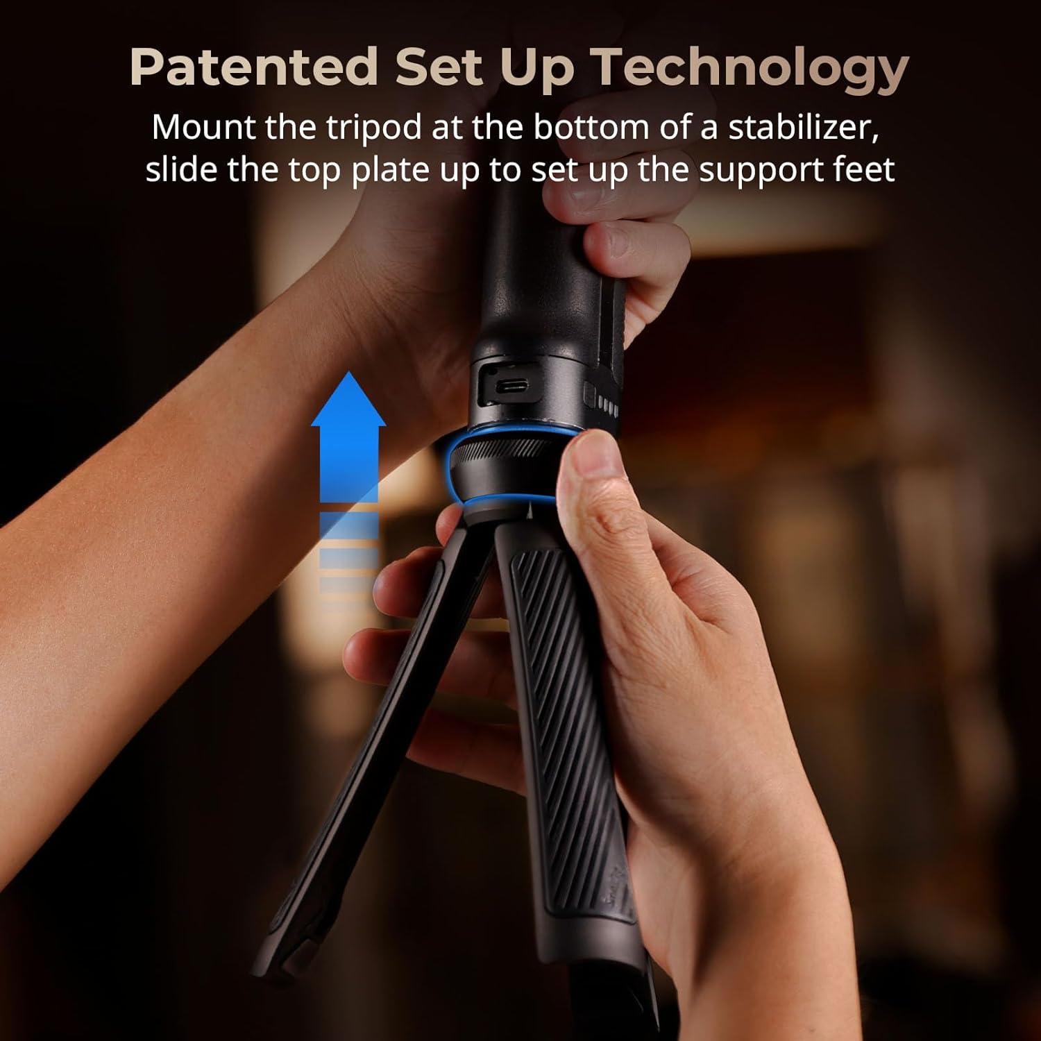 SmallRig Mini Tripod, Mini Quick Release Tripod, Universally Compatible with 1/4"-20 Screw Mount for Stabilizers, Camera, Cage - 4117