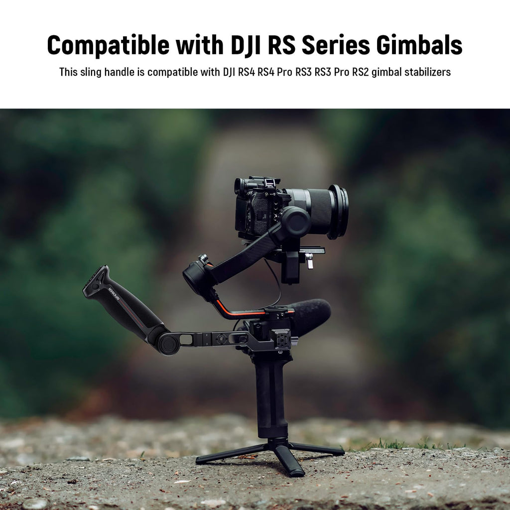 NEEWER Adjustable Sling Handle Grip Compatible with DJI Ronin RS4 RS3 Mini RS 3 Pro RS 2 RSC 2 Gimbal Stabilizer for Low Angle Shot, Max Load 13.2lb, ST49