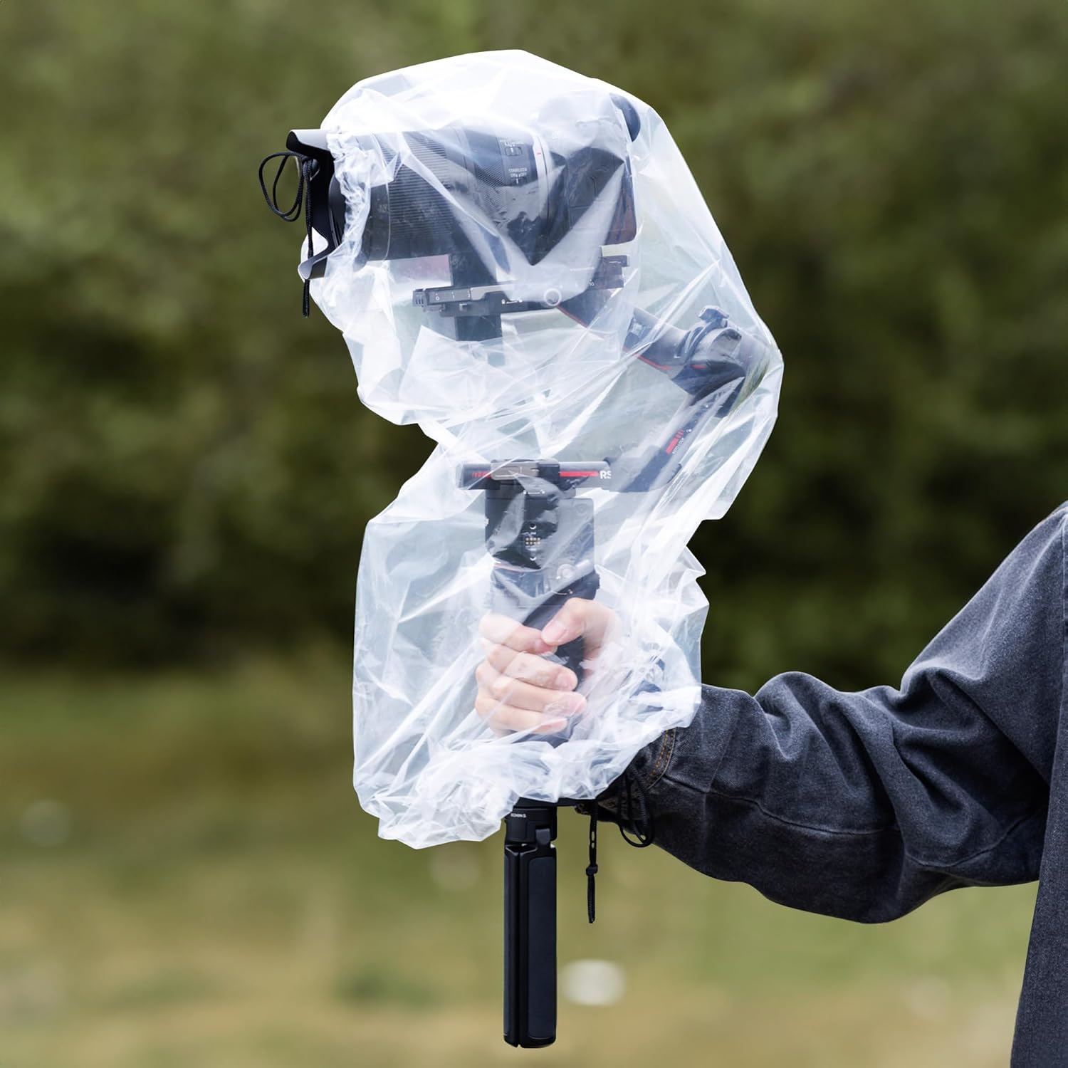 2Pack Clear Stabilizer Rain Cover,Gimbal Stabilizer for Camera Raincoat fits DJI RS 4 Pro RS4 RS 3 Mini Pro,RSC 2,RS 2,Ronin-SC S, Weebill 3S,Crane M2S & More Stabilizer Below 16.3x8.6x7.7