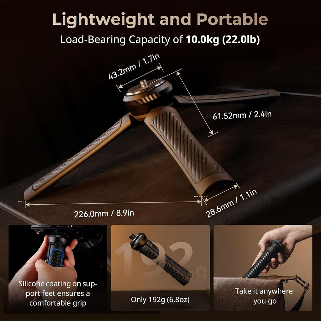 SmallRig Mini Tripod, Mini Quick Release Tripod, Universally Compatible with 1/4"-20 Screw Mount for Stabilizers, Camera, Cage - 4117
