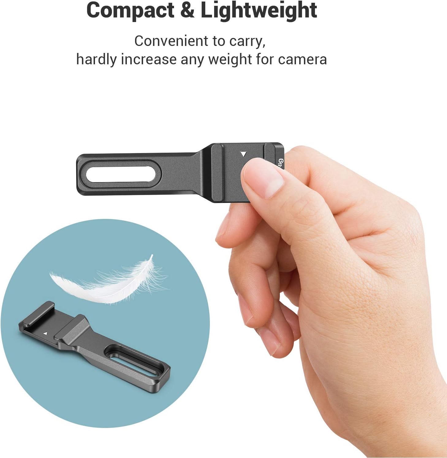 SmallRig Cold Shoe Extension, Outrigger Shoe Mount Adapter for Microphone, EVF and Camera Accessories - 2879