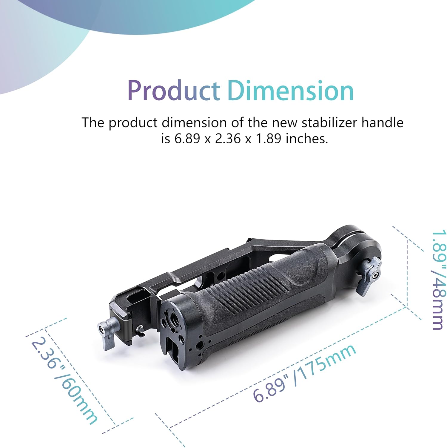 Zeadio Gimbal Sling Handgrip Handle Compatible with DJI RS 2 RSC 2 RS 3 RS 3 Pro Stabilizer, 17.6lb/8kg Load, Ideal for Low Angle Shots