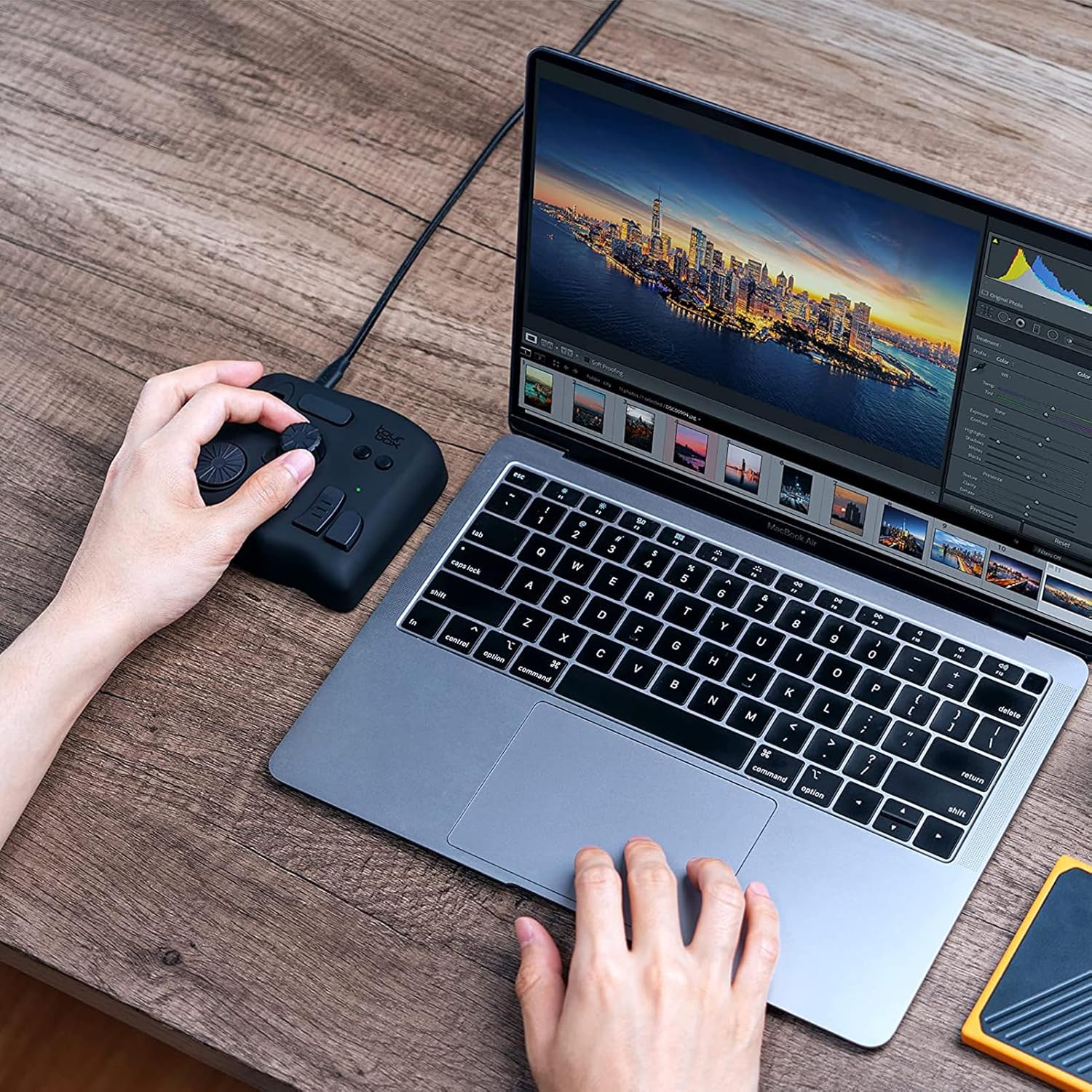 TourBox NEO - Custom Controller for Photo Video Editing, Color Grading, Illustration, MacOS/Windows, Photoshop Lightroom Davinci Resolve After Effects Premiere Final Cut Pro Programmable Keyboard