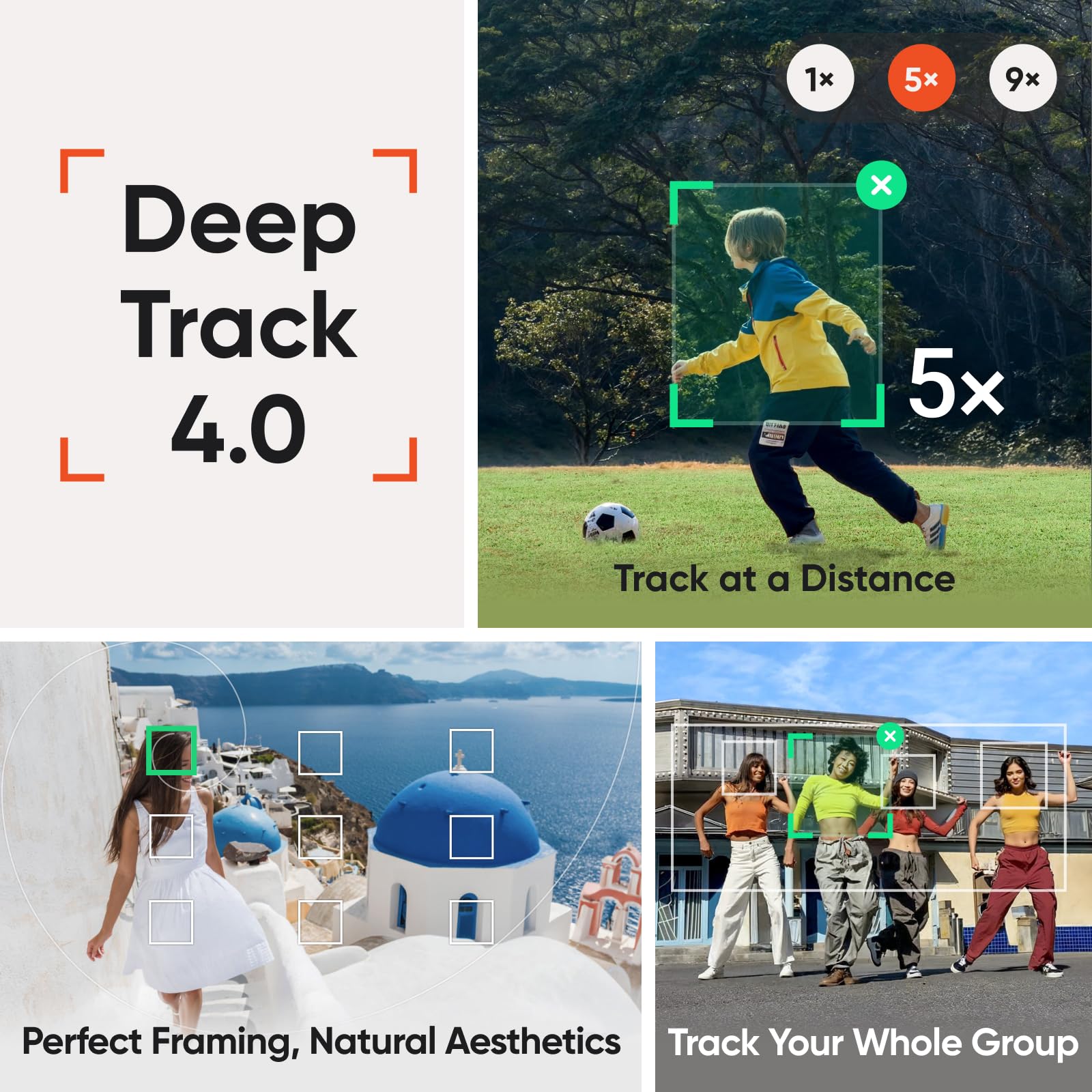Insta360 Flow 2 Pro Grey - Foldable AI Phone Gimbal, Track in 200+ Apps with Apple DockKit, Multi-Person Tracking, 360º Pan Tracking, Built-in Tripod/Selfie Stick, iPhone/Android Portable Stabilizer