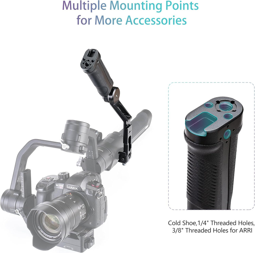 Zeadio Gimbal Sling Handgrip Handle Compatible with DJI RS 2 RSC 2 RS 3 RS 3 Pro Stabilizer, 17.6lb/8kg Load, Ideal for Low Angle Shots